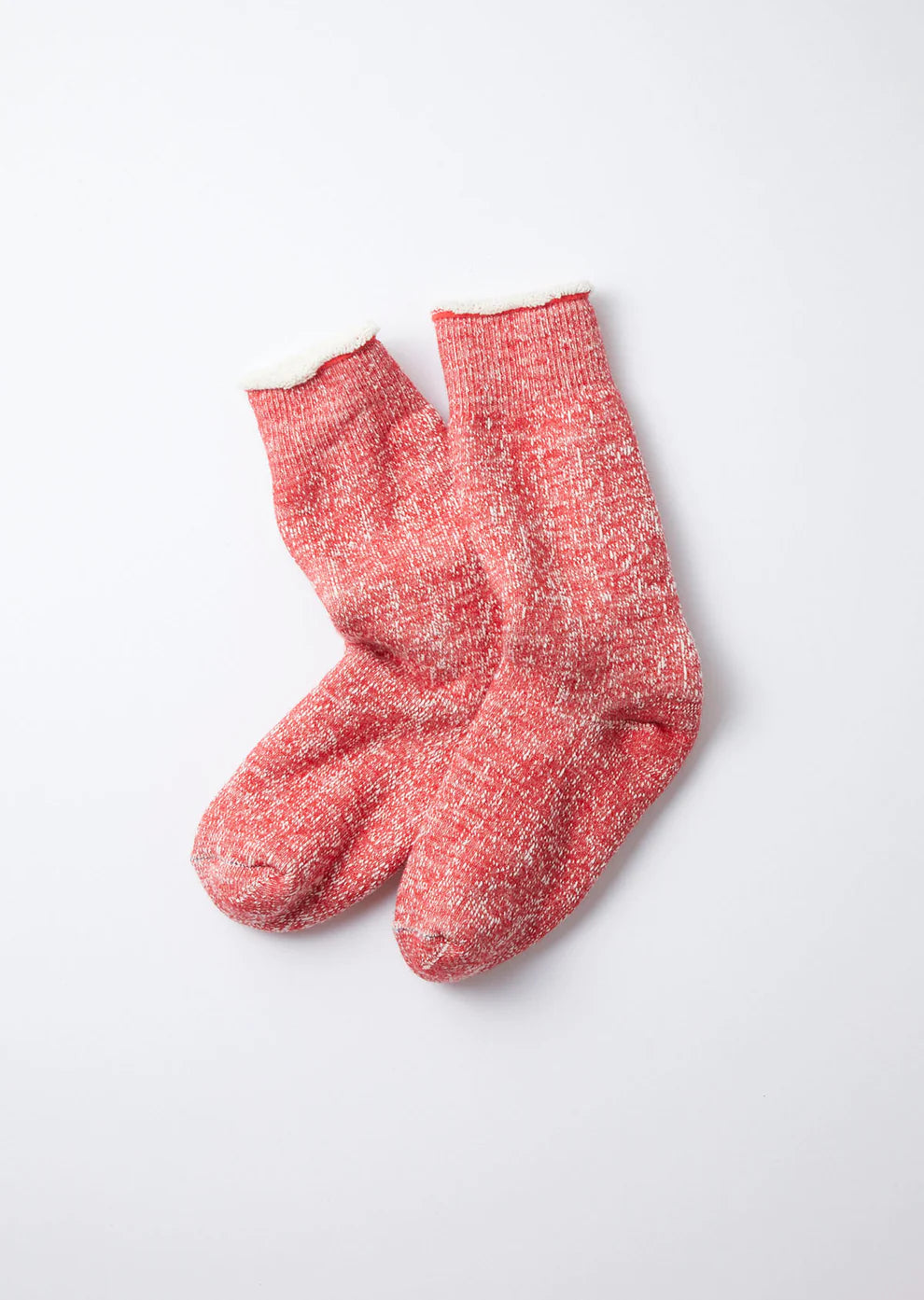 2023 AW Rototo DOUBLE FACE CREW SOCKS (Red)