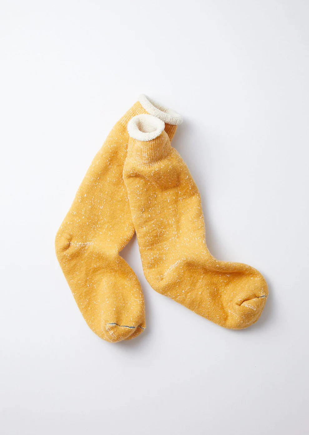 ROTOTO DOUBLE FACE CREW SOCKS (Yellow)