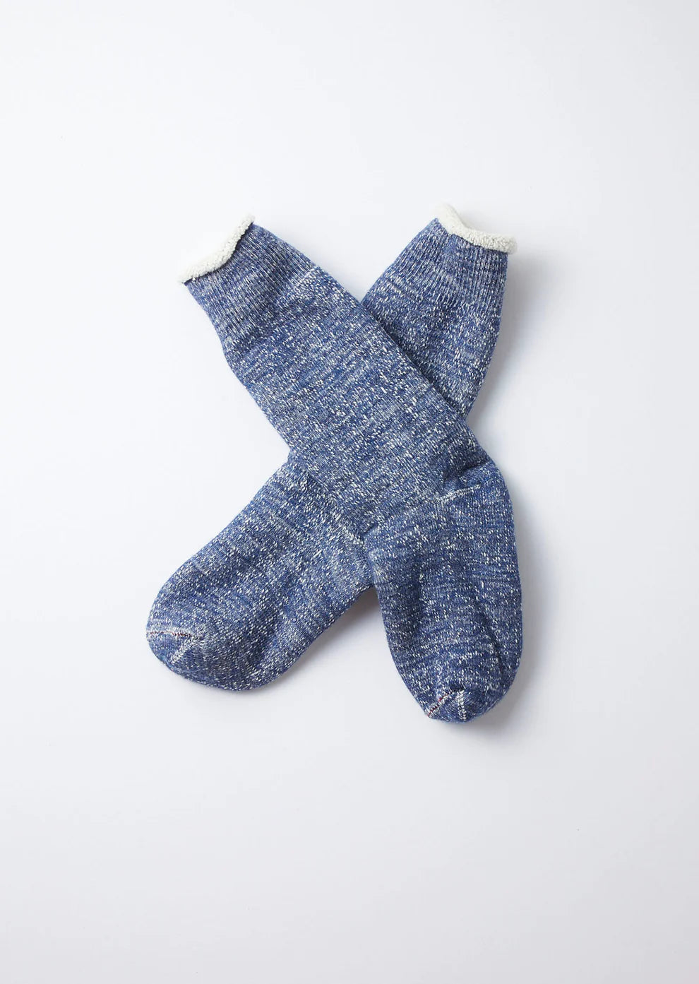 ROTOTO DOUBLE FACE CREW SOCKS (Deep Ocean)