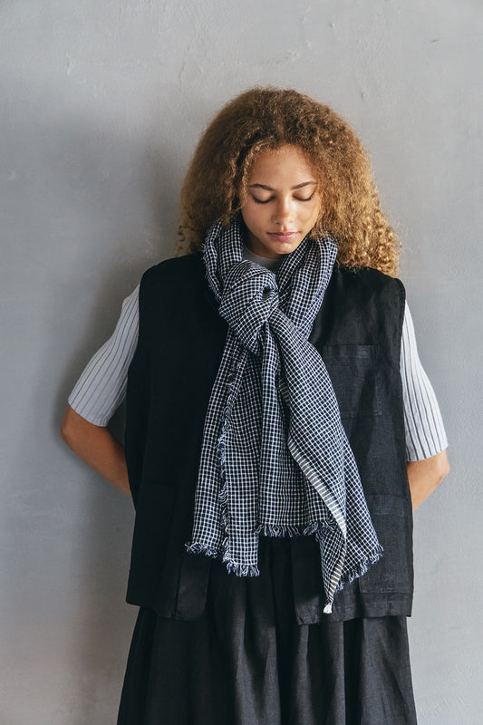 Fog Linen Work Tuz Fringe Scarf - Steph