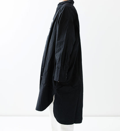 Veritecoeur Long Shirt Dress - Black