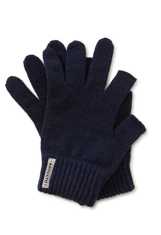 Blue Blue Japan Unisex Recycled Cashmere Gloves - Navy