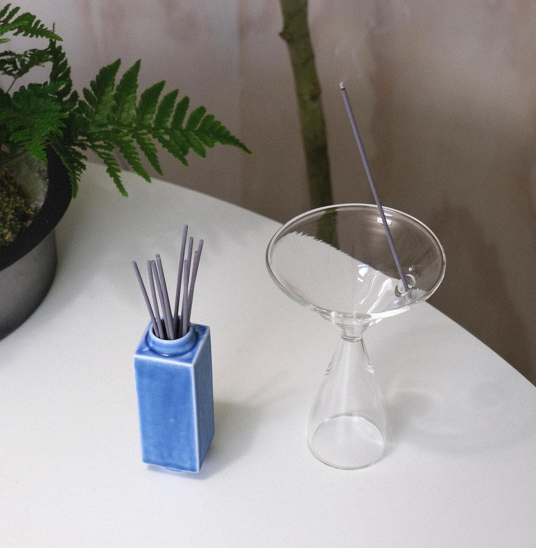 Clear B Glass Incense Holder/Burner - Size M