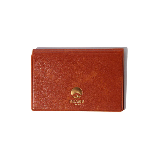 HIGHTIDE × BEAMS Japan 3-pocket Card Case - Brown