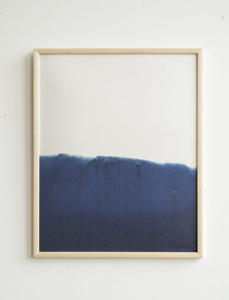 Fine Little Day Poster--Indigo Dye Ocean Landscape 1 by Dyeforindigo Sweden