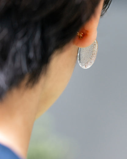 Hario Glass Earring - Fog
