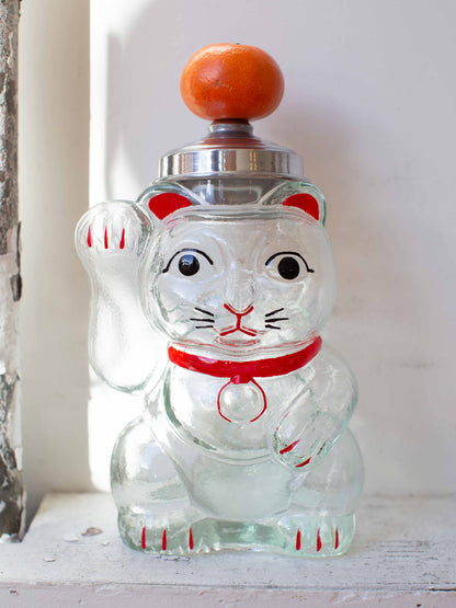 HIROTA Glass Fortune Cat