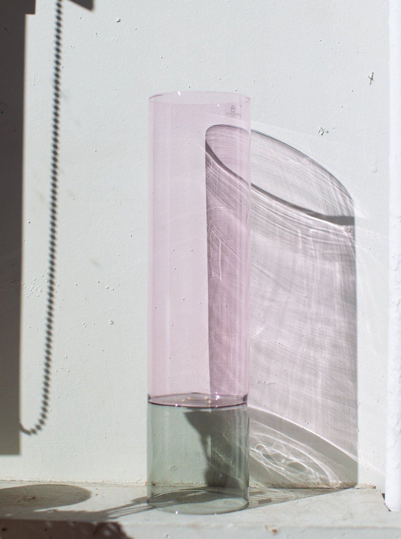 ICHENDORF Milano BAMBOO Vase 37cm Pink/Smoke