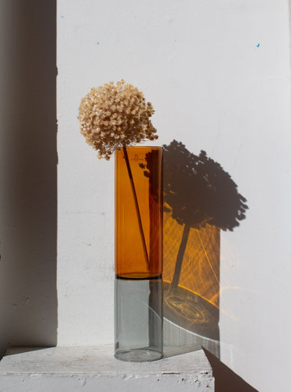ICHENDORF Milano BAMBOO Vase 30cm Amber/Smoke