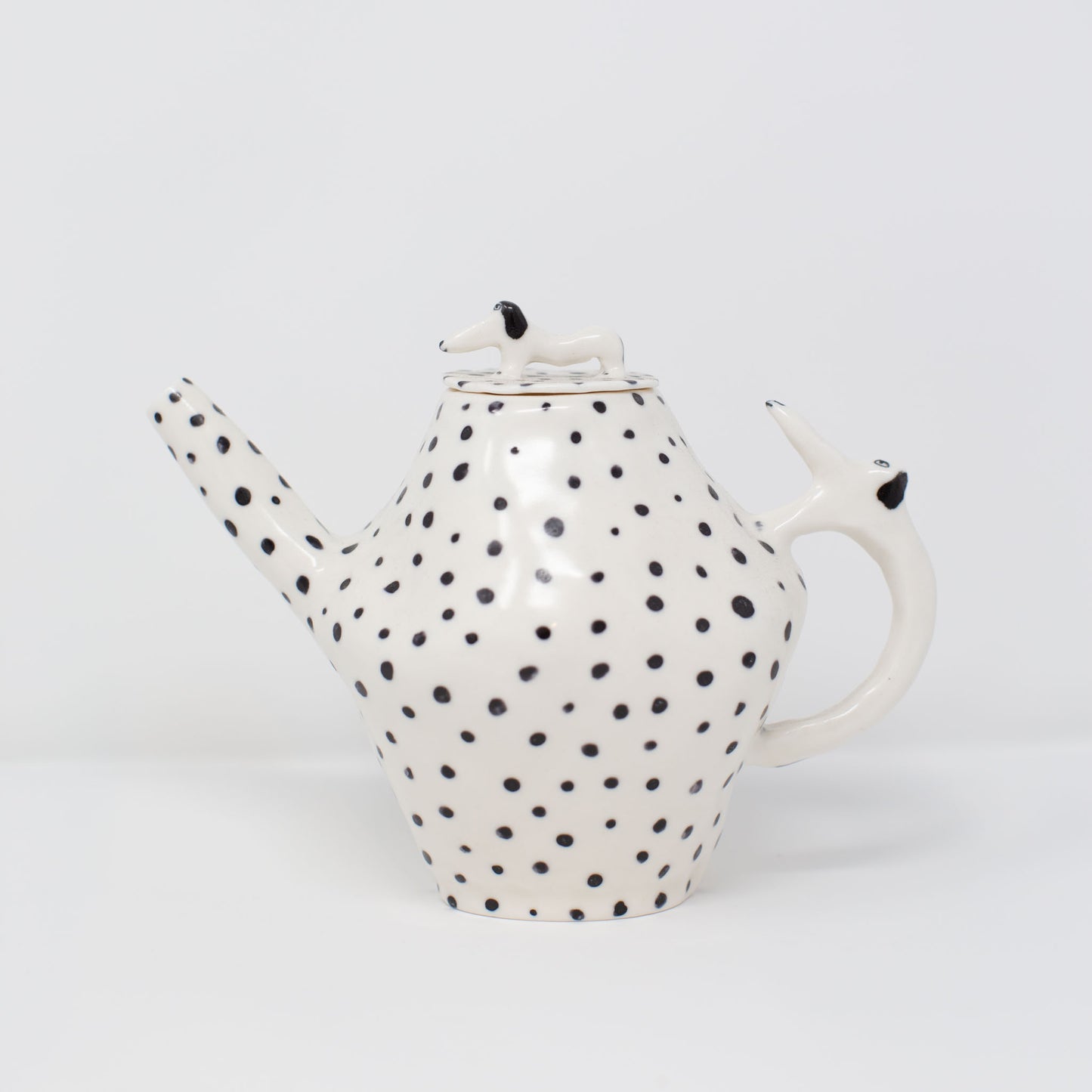 Polka Dot Dog Teapot by Eleonor Bostrom