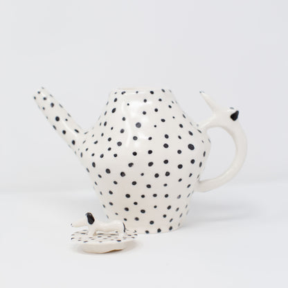 Polka Dot Dog Teapot by Eleonor Bostrom