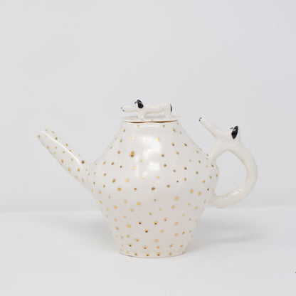 (20% off) Polka Dot Dog Teapot by Eleonor Bostrom