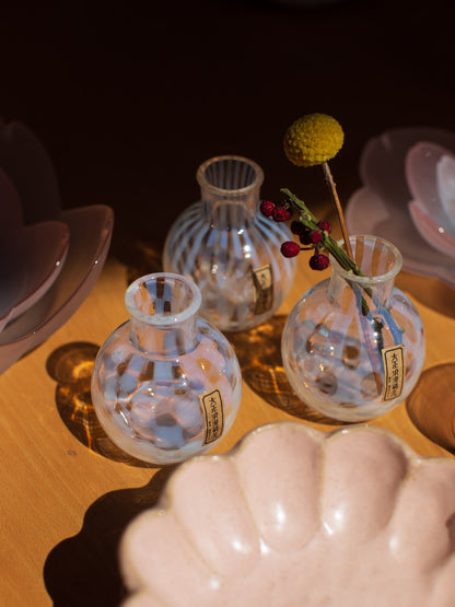 HIROTA Taisho Roman One-Flower Vase - Polka Dots