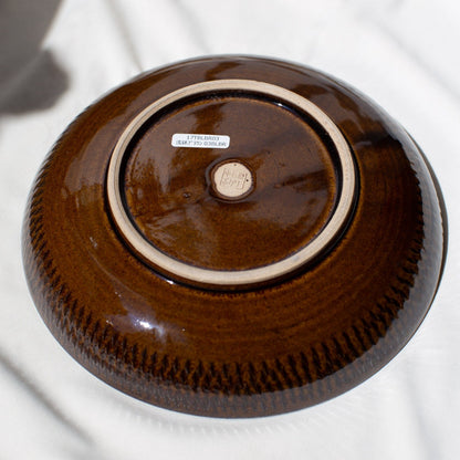 (20% off) Koishiwara Pottery 小石原烧 - Dark Brown Plate (BR3)
