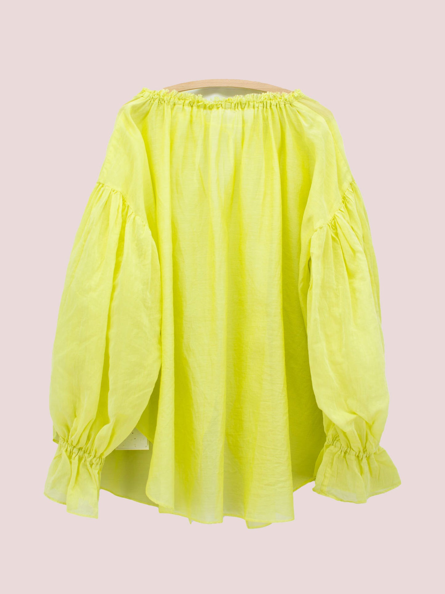 [50% off] ENRICA Gathered Blouse - Lime