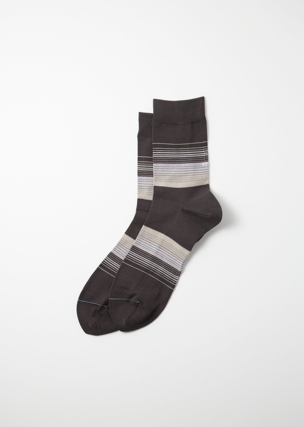 Rototo Horizon Stripe Socks(Charcoal)