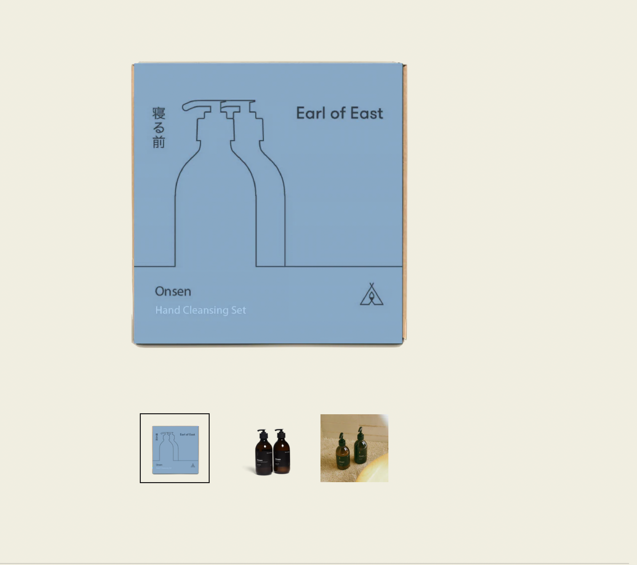Earl of East Onsen Hand Cleansing Set (Onsen Hand Wash + Hand Balm)