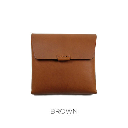 Urukust Leather Compact Wallet - Brown