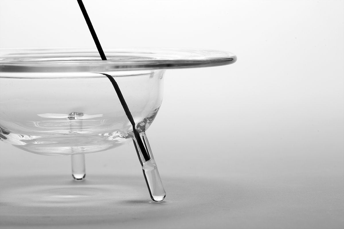 Clear B Glass Incense Holder/Burner - Size L – Out & About