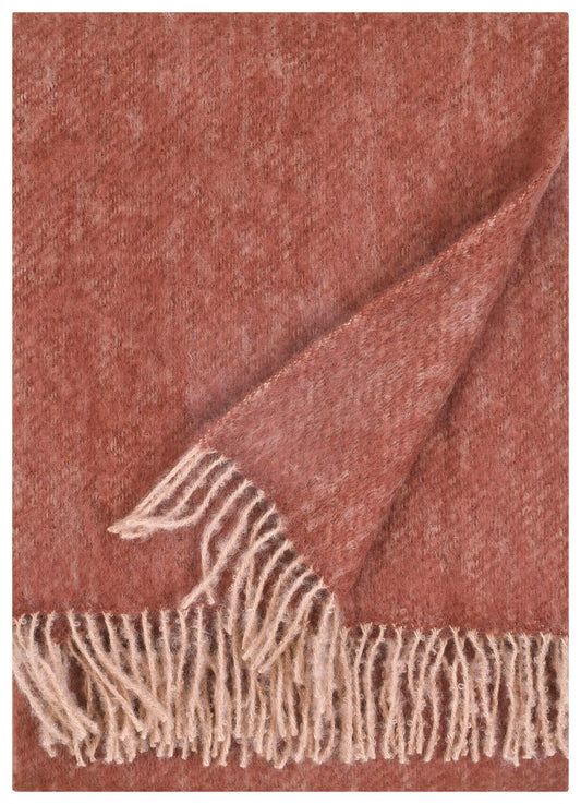 Lapuan Kankurit REVONTULI Mohair/Wool Blanket (Powder-maroon)