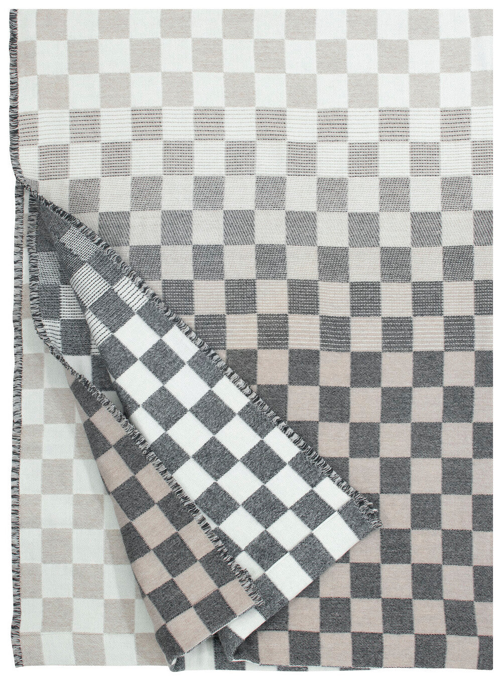Lapuan Kankurit SHAKKI Blanket (130 x 180 cm/Beige-Black-White)